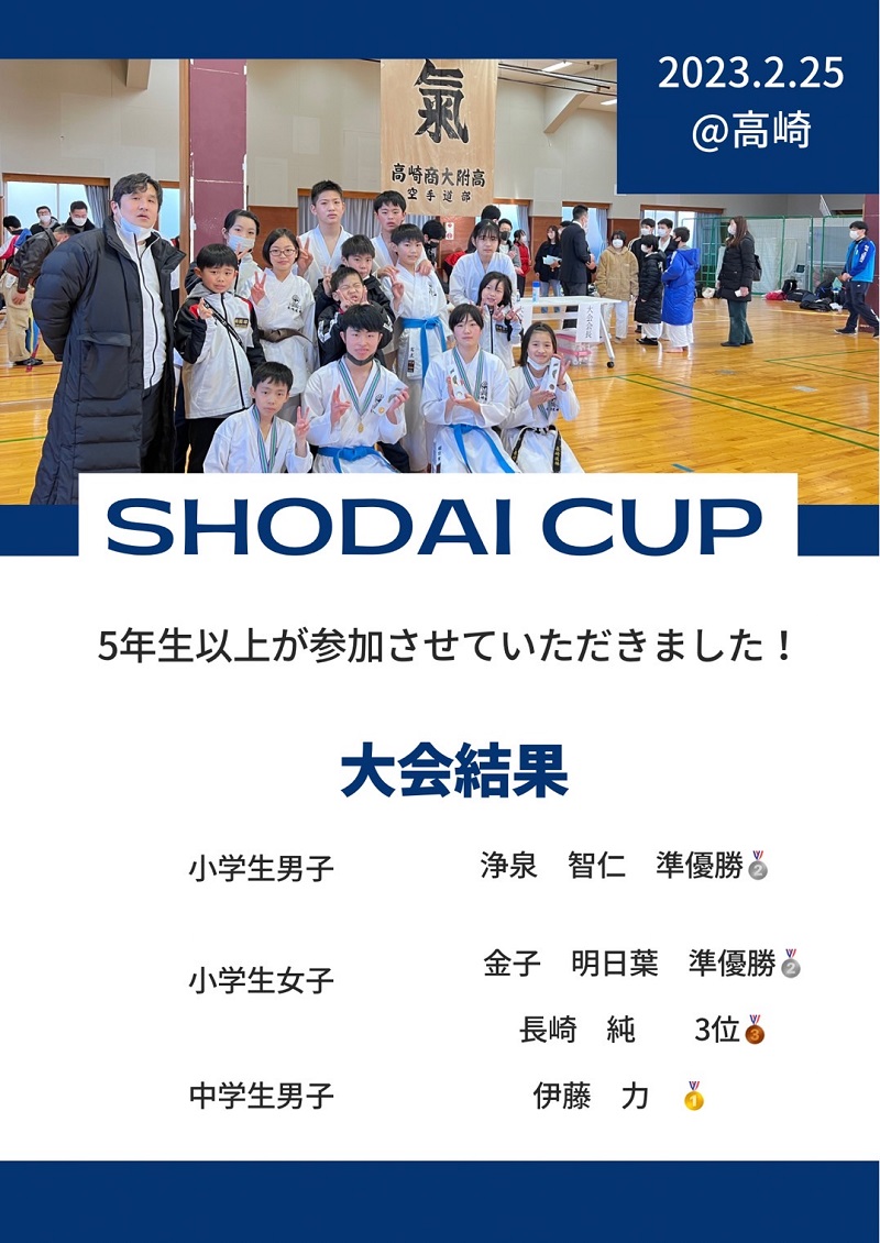 SHODAI CUP　大会結果